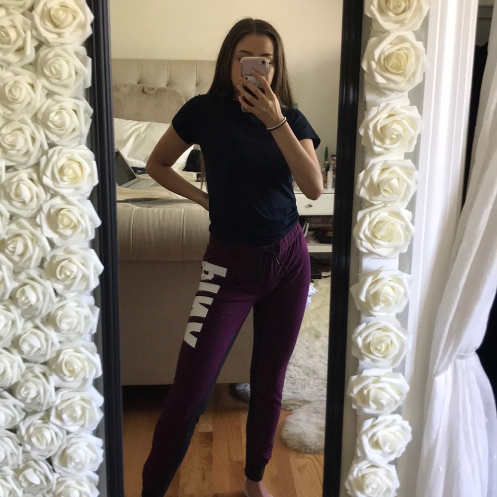 Pink sweatpants